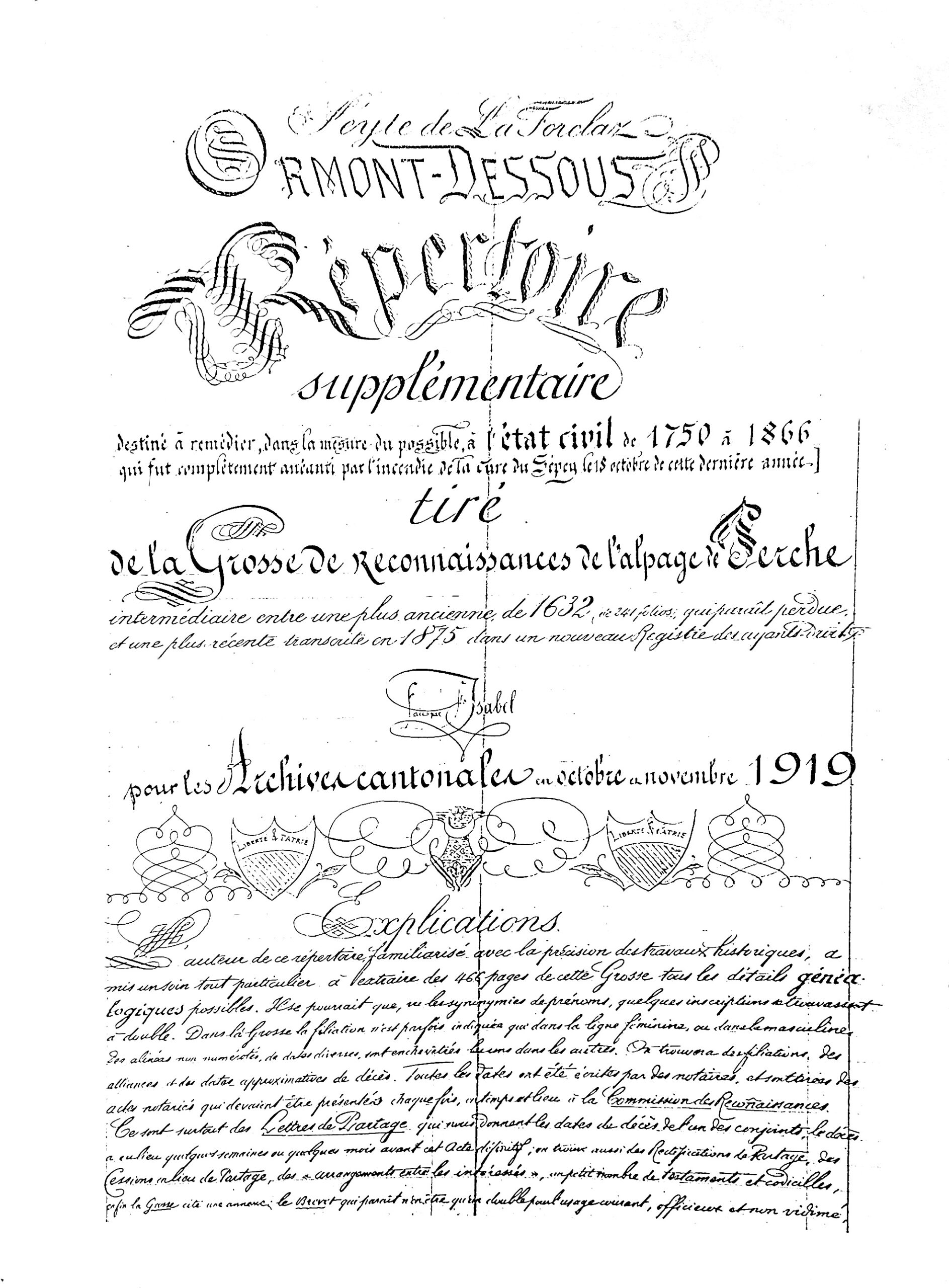 Répertoire noms de familles