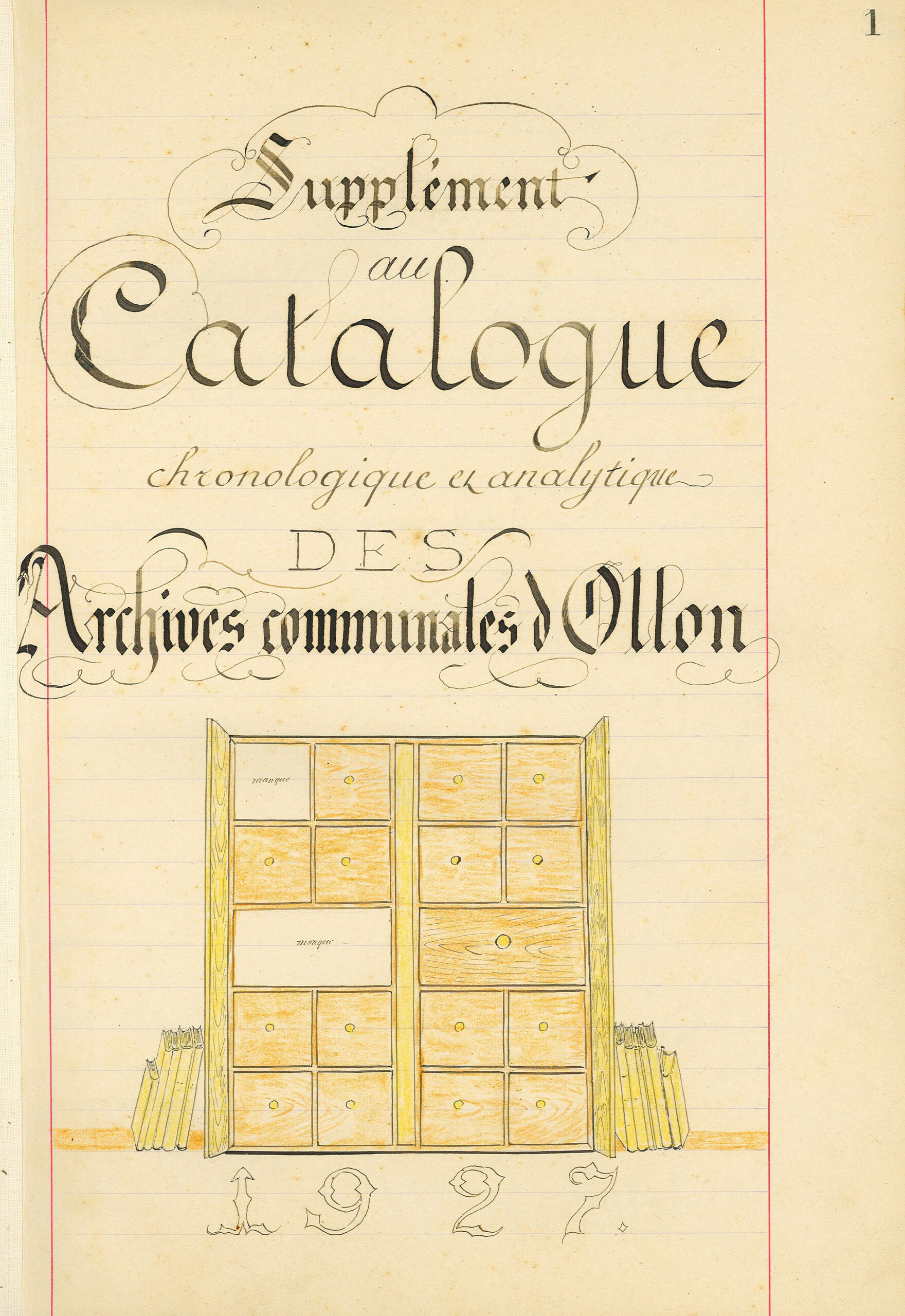 Supplément catalogue